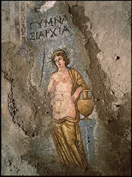 Pavement-Detail einer Frau